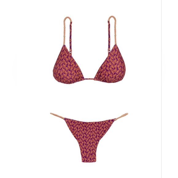 Vix Luri Nic Bikini Set in Plum Drape - Picture 10 of 11